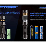 Jetbeam Jet 1M Guardian LED Flashlight - 1200 Lumens - (2x CREE XP-G3 , 1 x CREE XP-E (Red) 1 x CREE XP-E (Green) , Includes 1x 18650