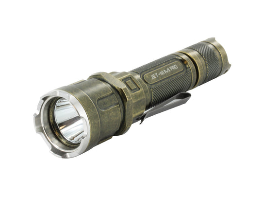 JETBeam IIIM Pro Tactical Flashlight - CREE XP-L LED - 1100 Lumens - Uses 2 x CR123As or 1 x 18650 - Retro