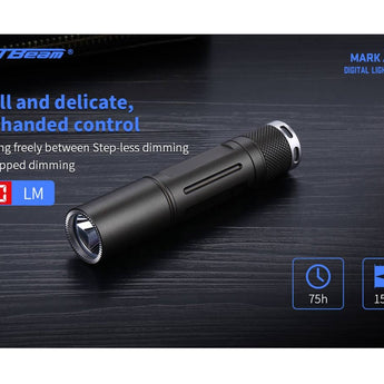 JETBeam Jet Mark 1 IBS EDC LED Flashlight - CREE XPL - 700 Lumens - Includes 1 x USB-C Rechargeable 14500