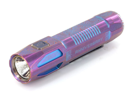 JETBeam JET ST Ti Limited Edition Titanium Flashlight - CREE XP-L HI LED - 800 Lumens - Uses 1 x 18650 (Included) or 2 x CR123A