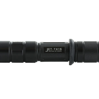 JETBeam TH15 Tactical Rechargeable Flashlight - CREE XHP35 E2 - 1300 Lumens - Uses 1 x 18650 (included) or 2 x CR123A