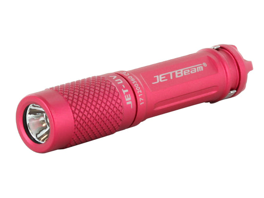 JETBeam JET UV Ultraviolet Flashlight - 365nm - Uses 1 x AAA - Red
