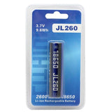 JETBeam JL260 18650 2600mAh 3.7V Protected Lithium Ion (Li-ion) Button Top Battery - Blister Pack
