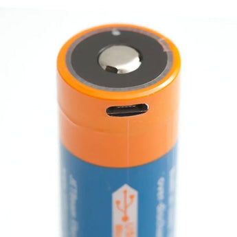 JETBeam JR51 21700 5100mAh 3.7V Protected High-Drain Lithium Ion (Li-ion) Button Top Battery with Built-In Micro USB Charging Port