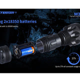 JETBeam M30 LED Flashlight - Luminus SST70 - 3000 Lumens - Includes 2 x USB-C Rechargeable 18350