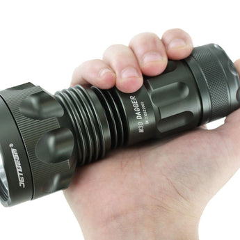 JETBeam M30 LED Flashlight - Luminus SST70 - 3000 Lumens - Includes 2 x USB-C Rechargeable 18350
