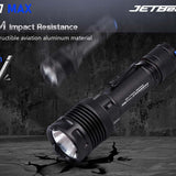 JETBeam M37 Max USB-C Rechargeable LED Flashlight - 5000 Lumens - CREE XHP70.3 HI - Includes 1 x 21700