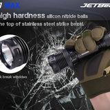 JETBeam M37 Max USB-C Rechargeable LED Flashlight - 5000 Lumens - CREE XHP70.3 HI - Includes 1 x 21700