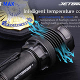 JETBeam M37 Max USB-C Rechargeable LED Flashlight - 5000 Lumens - CREE XHP70.3 HI - Includes 1 x 21700