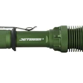 JETBeam M37 Pro USB-C Rechargeable LED Flashlight - CREE XHP50.3 - 3700 Lumens - Includes 1 x 21700 - Military Grey or Military Green