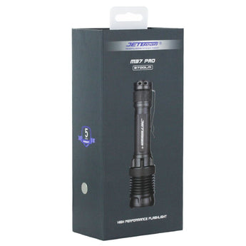 JETBeam M37 Pro USB-C Rechargeable LED Flashlight - CREE XHP50.3 - 3700 Lumens - Includes 1 x 21700 - Military Grey or Military Green