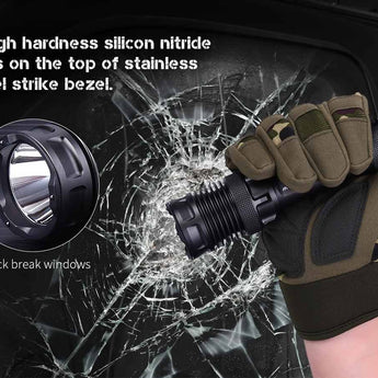 JETBeam M37 Pro USB-C Rechargeable LED Flashlight - CREE XHP50.3 - 3700 Lumens - Includes 1 x 21700 - Military Grey or Military Green