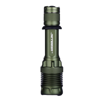 JETBeam M37 Pro USB-C Rechargeable LED Flashlight - CREE XHP50.3 - 3700 Lumens - Includes 1 x 21700 - Military Grey or Military Green