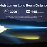 JETBeam M37 Pro USB-C Rechargeable LED Flashlight - CREE XHP50.3 - 3700 Lumens - Includes 1 x 21700 - Military Grey or Military Green