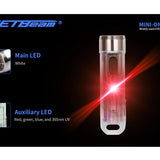 Jetbeam Mini One SC Rechargeable LED Keylight - 400 Lumens - Uses Built-in Li-ion Battery Pack