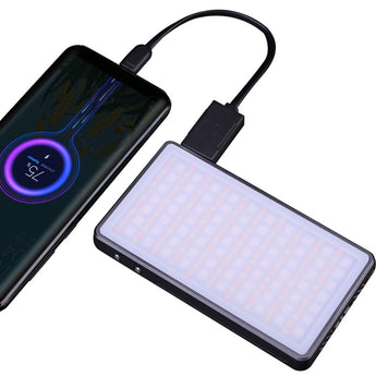 JETBeam PL-190R USB-C Rechargeable Photography Fill Light - 650 Lumens - 2500K-8500K - Uses Built-In 5000mAh Li-ion Battery Pack