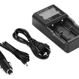 Jetbeam Q2 2-Channel Smart Charger for Li-ion, Ni-Cd, & NiMH Batteries