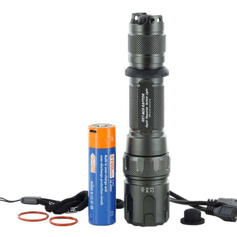 Jetbeam RRT-M2S White Laser Tactical Flashlight - 480 Lumens - Includes 1 x 5100mAh 21700