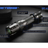 Jetbeam RRT-M2S White Laser Tactical Flashlight - 480 Lumens - Includes 1 x 5100mAh 21700