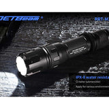 Jetbeam RRT-M2S White Laser Tactical Flashlight - 480 Lumens - Includes 1 x 5100mAh 21700