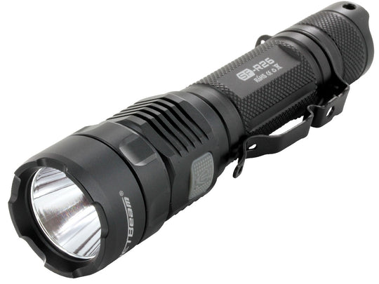 JETBeam SF-R26 USB Rechargeable Flashlight - CREE XP-L HI LED - 1200 Lumens - Uses 1 x 18650 (Included) or 2 x CR123As