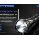 Jetbeam SSR50 Rechargeable LED Search Light - CREE XHP70.2 P2 1C - 3650 Lumens - Includes 7.2V 5000mAh Built-In Battery Pack