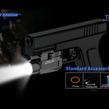 JETBeam T20 Rechargeable LED Weapon Light - CREE XP-L HI - 520 Lumens - Includes 1 x 16340