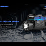 JETBeam T20 Rechargeable LED Weapon Light - CREE XP-L HI - 520 Lumens - Includes 1 x 16340