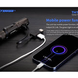 JETBeam TH10R USB-C Rechargeable LED Flashlight - CREE XHP35 - 2000 Lumens - Includes 1 x 18650