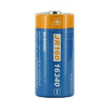 JETBeam JR160 16340 700mAh 3.7V Protected Lithium Ion (Li-ion) Button Top Battery with Micro USB Charging Port
