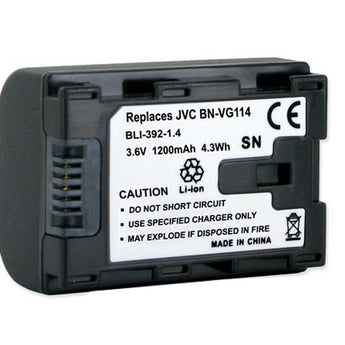 Empire BLI-392-1-4 1200mAh 3.6V Replacement Lithium Ion (Li-Ion) Battery for the JVC BN-VG114 Camcorder