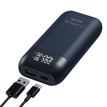 Klarus K2A 3-in-1 2-Bay Smart Charger, Power Bank and Battery Holder for 18650, 20700, and 21700 Batteries