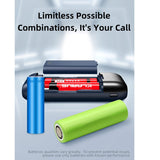 Klarus K2A 3-in-1 2-Bay Smart Charger, Power Bank and Battery Holder for 18650, 20700, and 21700 Batteries