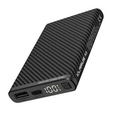 Klarus K5 10000mAh Waterproof Power Bank - Dual USB Ports - Carbon Fiber Build with Digital Screen