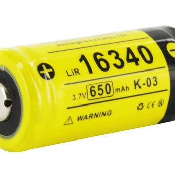 Klarus 16340 Button Top Battery