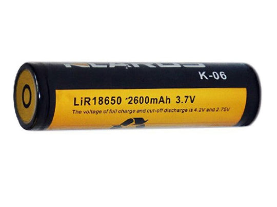 Klarus KB26 18650 2600mAh 3.7V Protected Lithium Ion (Li-ion) Smart Bi-Directional Battery for XT15, XT12, RS20 and FL18 Lights
