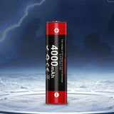 Klarus 18GT-40 18650 4000mAh 3.6V 10A Protected Lithium Ion (Li-ion) Button Top Battery