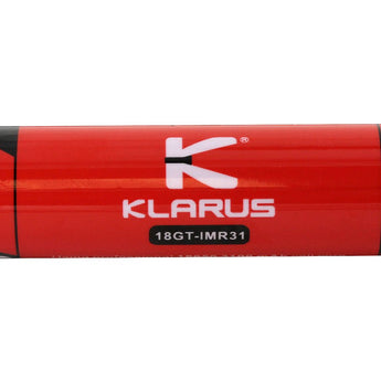 Klarus IMR 18650 3100mAh 3.6V Protected IMR Battery - Side Shot