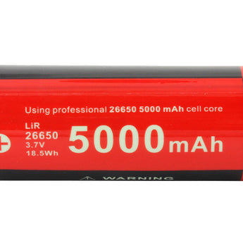 Klarus 26650 Li-Ion Battery - Side Shot