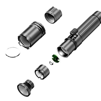 Klars A1 Pro USB-C Rechargeable LED Flashlight - CREE XP-L2 - 1300 Lumens - Includes 1 x 18650