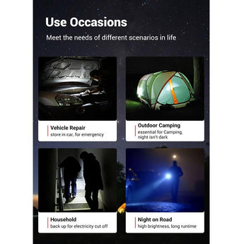 Klars A1 Pro USB-C Rechargeable LED Flashlight - CREE XP-L2 - 1300 Lumens - Includes 1 x 18650