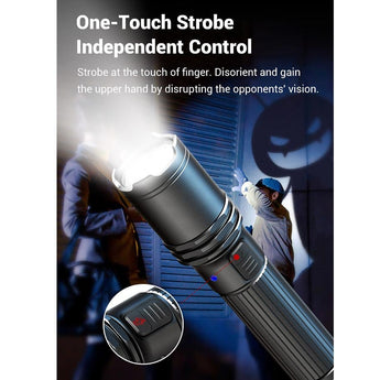 Klars A1 Pro USB-C Rechargeable LED Flashlight - CREE XP-L2 - 1300 Lumens - Includes 1 x 18650