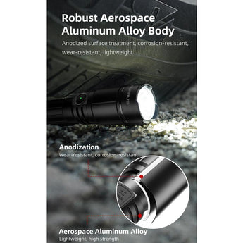 Klarus A2 Pro USB-C Rechargeable LED Flashlight - 1450 Lumens - Includes 1 x 21700