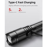 Klarus A2 Pro USB-C Rechargeable LED Flashlight - 1450 Lumens - Includes 1 x 21700