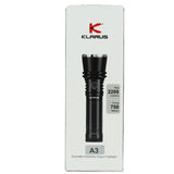 Klarus A3 USB-C Rechargeable Zoomable LED Flashlight - 2200 Lumens - Includes 1 x 21700