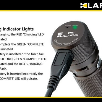 Klarus USB Mini Charging Cap - fits the Klarus ST11