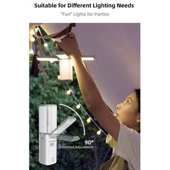 Klarus CL2 USB-C Rechargeable LED Lantern - 750 Lumens - Uses Built-in 10400mAh Li-ion Battery Pack - Light Grey, Ivory White, Lake Green, and Jungle Green Colors