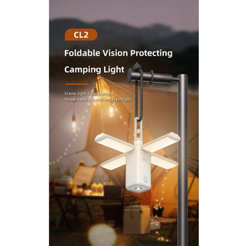 Klarus CL2 USB-C Rechargeable LED Lantern - 750 Lumens - Uses Built-in 10400mAh Li-ion Battery Pack - Light Grey, Ivory White, Lake Green, and Jungle Green Colors