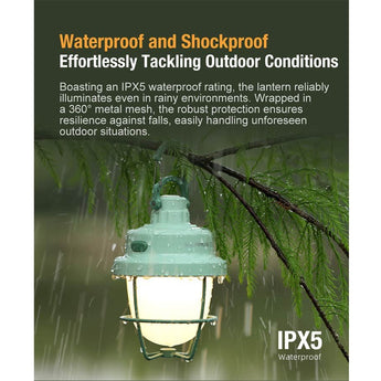 Klarus CL3 USB-C Rechargeable LED Lantern - 280 Lumens - Uses Built-in 2600mAh Li-ion Battery Pack