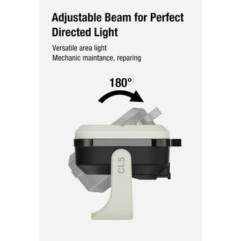 Klarus CL5 USB-C Rechargeable LED Micro Lantern - 650 Lumens - Uses Built-in 1200mAh Li-ion Battery Pack - Black or White